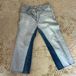 Citizens of humanity, cropped two-toned jeans